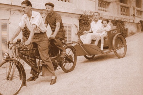 Photo ww2 vélo - -, vélo-taxi