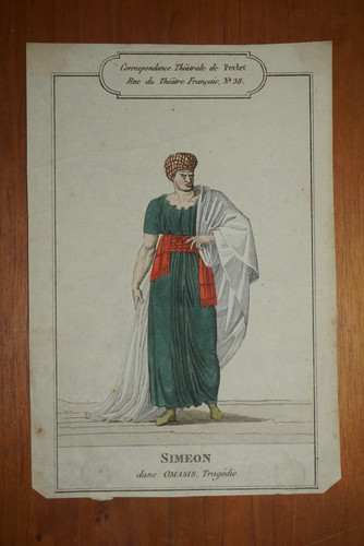 Belle gravure couleur portrait - gravure,