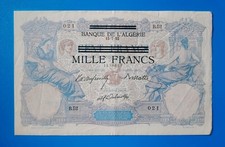 BILLET 1000 Francs 100 Francs TUNISIE 13-07-1892(1942) TTB+.