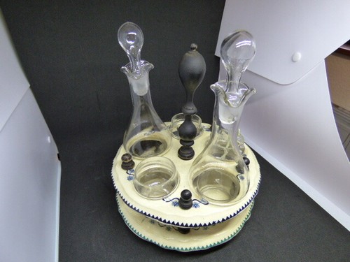 Huilier vinaigrier porcelaine - huilier/vinaigrier,