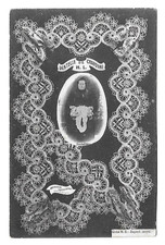 cpa carte postale ancienne  Dentelle de Craponne dentellière début XXe