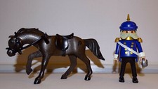 PLAYMOBIL CUSTOM PERSONNAGE CHEVALIER SOLDAT PRUSSIEN CHEVAL GUILLAUME 2 KAISER