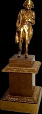 Statuette bronze empereur - bronze,