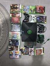 XBOX PREMIÈRE GÉNÉRATION VINTAGE AVEC LOT MANETTES JEUX