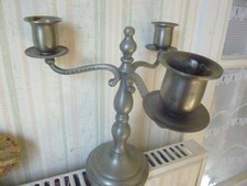 bougeoir chandelier  en étain