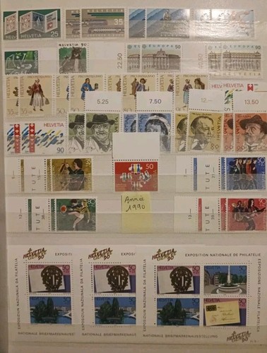 Timbres suisse helvetica - suisse,