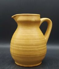 PICHET CRUCHE GRES JAUNE ASPECT RUSTIQUE H 17 cm CONTENANCE 1 LITRE XXème