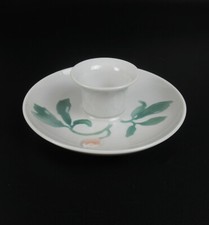 Bougeoir en porcelaine Bing & Gröndahl rose de Noël julerose Christmas rose 