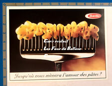 BARILLA L'AMOUR DES PATES GRANDE FOURCHETTE  publicité advert