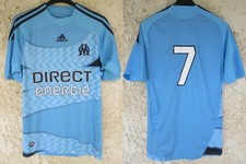Maillot OLYMPIQUE DE MARSEILLE n°7 OM 2010 ADIDAS vintage away football shirt S