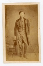 PHOTO CDV, un homme haut de