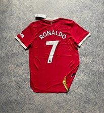 Maillot authentique Manchester United Home 2021 2022 #7 Ronaldo taille M Adidas