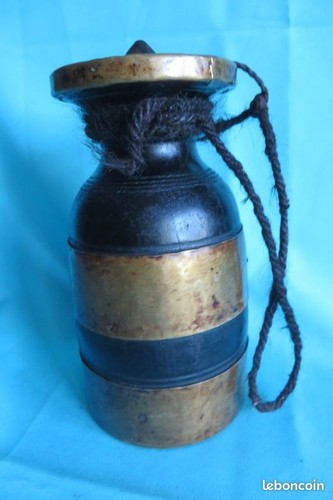 Ancien pot bouteille bois - ancien, pot/bouteille