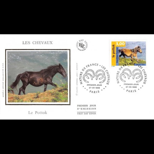 Fdc soie les chevaux le - chevaux.,