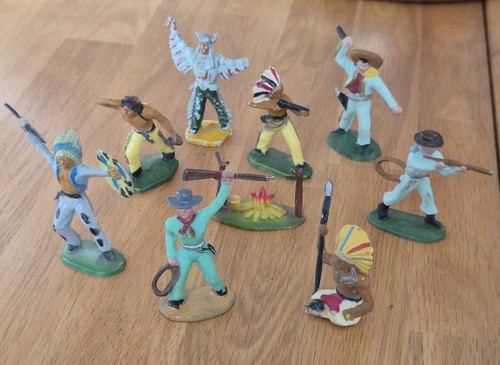 Rare lot indiens cowboys - rare,