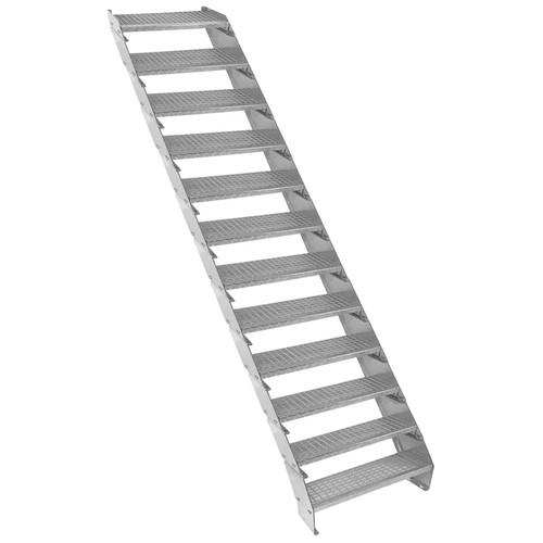 Escalier caillebotis - caillebotis, 12