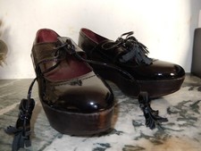 CHAUSSURE  CUIR VERNI NOIR