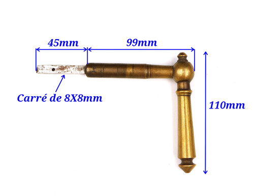 8x8mm ancienne poignée - ancienne,