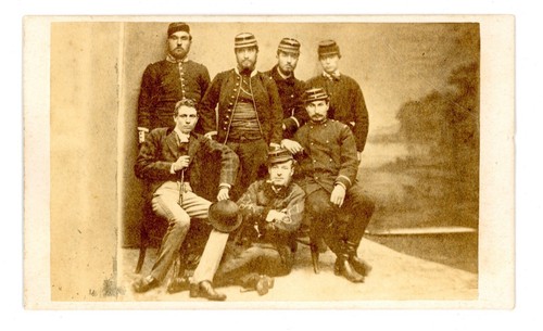 Cdv groupe soldat second - groupe,