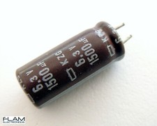 Condensateur 6.3V 1500uF KZG radial électrolytique Aluminium Capacitor 19x8mm