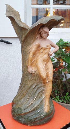 Terre cuite art nouveau nu - terre,