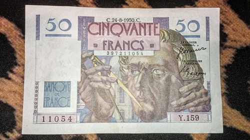 Billet francs verrier - billet,