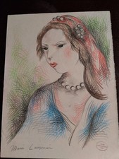MARIE LAURENCIN DESSIN SIGNE