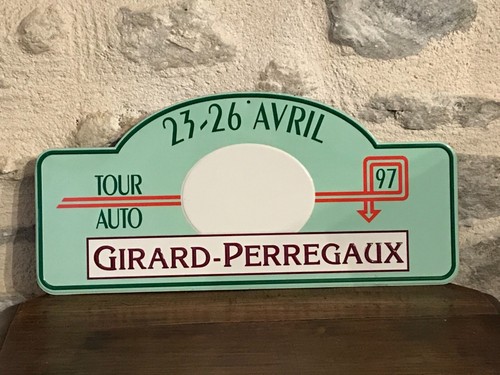 Plaque rallye tour auto - plaque, de