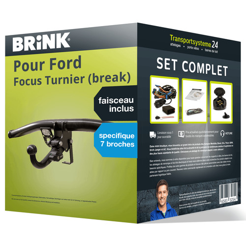 Attelage amovible brink pour - brink,