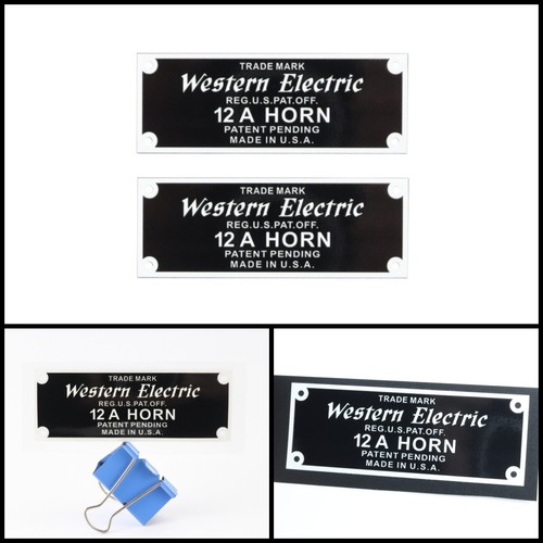 Western electric horn - a,