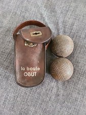 ancien jeu de petanque obus  doublette n°705 Avec Sacoche
