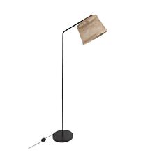 Lampadaire en métal et abat-jour en ficelle naturelle - Nude