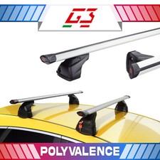 Alu Blanc Barres de toit pour OPEL Corsa 4 IV D 5-P 06-14 Points de fixation F0