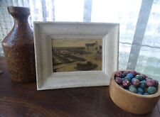 rare Petit Cadre Tableau Carte