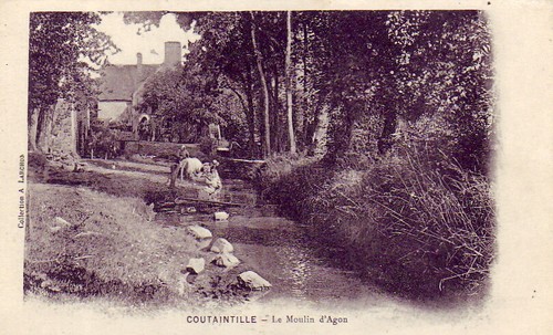 Cpa près coutances pirou - cpa,