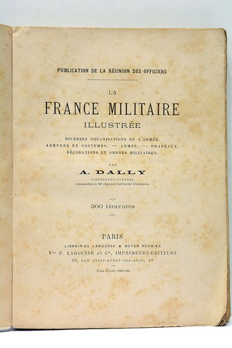 Livre ancien dally - ancien, france