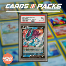 Carte Pokemon Suicune V Ultra Rare 031/203 Evolution Céleste PSA 9 MINT 🇫🇷