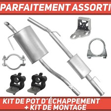 Kit de pot d’échappement pour Renault Clio 2 II B Hayon 1.2i 1.4i 1.6i (98-13)