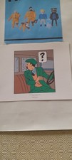 TINTIN EX LIBRIS 3 TIRE A PART AFFICHETTE  HERGE MOULINSART 2010   7 BOULES