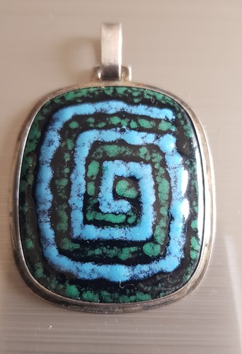 Pendentif vintage émaillé - vintage, et