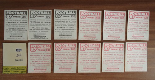 Panini image stickers - image, foot