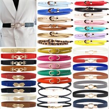 Ceinture Fine Et Fine En Cuir Verni Pour Femmes Et Filles Ceinture Étroite✲ /