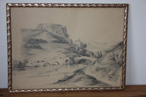Tableau dessin signé nugues - signé,