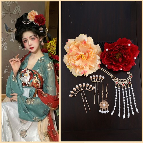 Chinois pince cheveux fleur - pince,