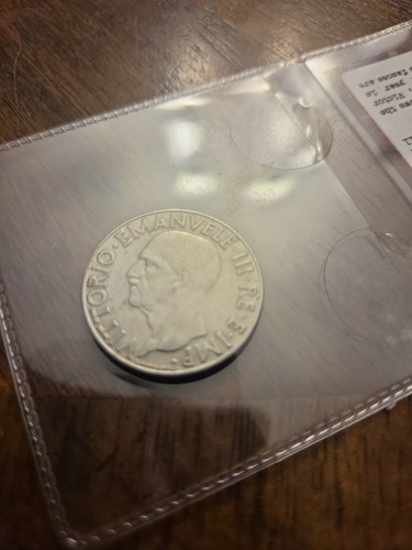 1940 italy lira silver coin - 1,
