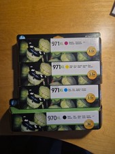 4 Cartouches Originales HP 970XL HP971XL CN625AE 971XL CN626AE CN627AE CN628AE