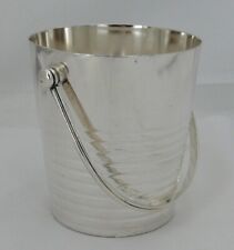 Christofle Ondulations, seau à glace, glaçons, Luc Lanel, métal argenté, complet
