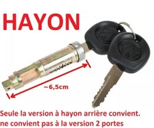 BARILLET SERRURE  - HAYON  -