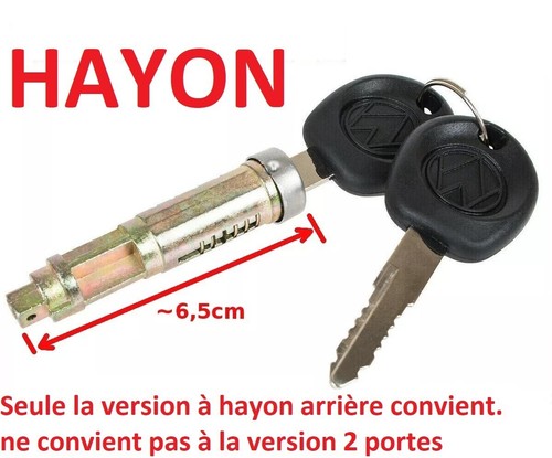 Barillet serrure hayon - -,