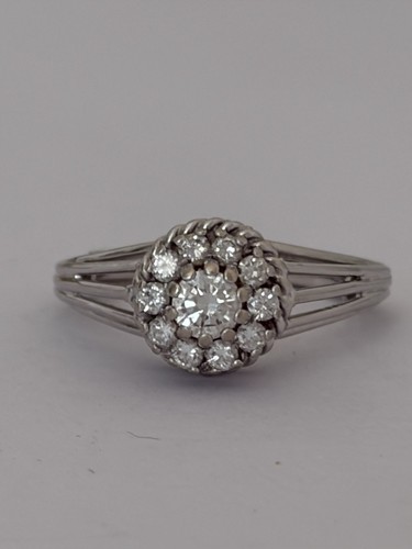 7790 bague fleur vintage or - 7790-,